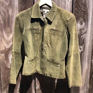 Vintage Rampage Green Leather Jacket